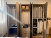 Armadio Armadio filo platino realizzato in laminato opaco di Orme scontato -49%