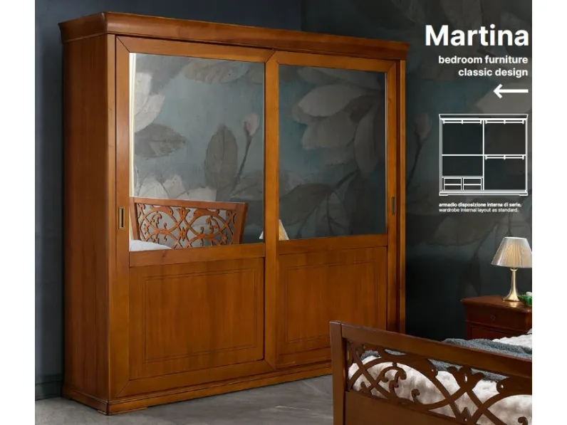 Armadio in legno Armadio martina art 3281 a marchio Artigianale scontato -40%