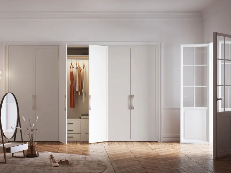 Armadio Armadio mod.frame realizzato in laminato opaco di Corazzin scontato -50%