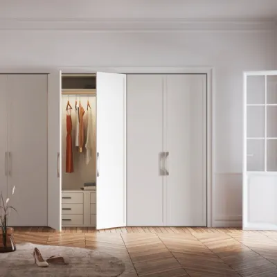 Armadio Armadio mod.frame realizzato in laminato opaco di Corazzin scontato -50%