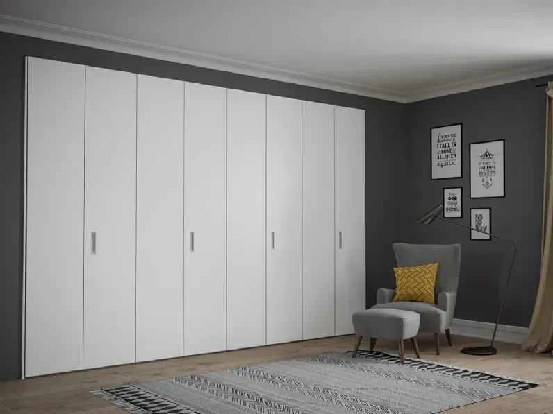 Armadio in laminato opaco Armadio  mod.saks a marchio Giessegi scontato -50%