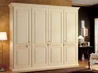 Armadio ante battenti in laccato opaco Armadio mod.veronese patinato avorio scontato del 35% di Eurodesign