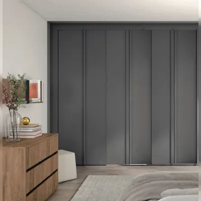 ARMADIO Armadio moderno 6 ante   grigio titanio stile industrial   di Outlet etnico in OFFERTA OUTLET
