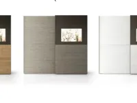 Armadio Armadio scorrevole television realizzato in laminato materico di Munari scontato -30%