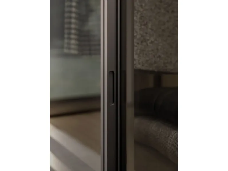Armadio con ante battenti moderno Armadio skeletro con ante glass night 15 Orme a prezzo ribassato