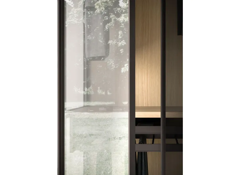 Armadio con ante battenti moderno Armadio skeletro con ante glass night 15 Orme a prezzo ribassato