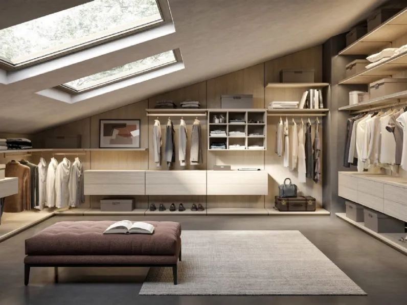 Armadio design con Senza ante modello Dama di Artigianale 