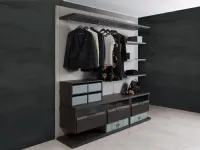 Armadio in legno Bliss player outlet a marchio Diotti.com scontato -55%