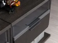 Armadio in legno Bliss player outlet a marchio Diotti.com scontato -55%