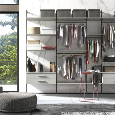 Armadio di Collezione esclusiva modello System soul 8 in laccato opaco con sconto -40%