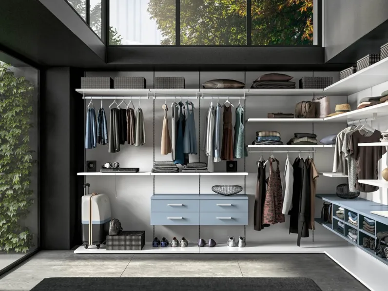 Armadio con cabina armadio a prezzo scontato modello Cabina armadio system soul 3 di Collezione esclusiva 