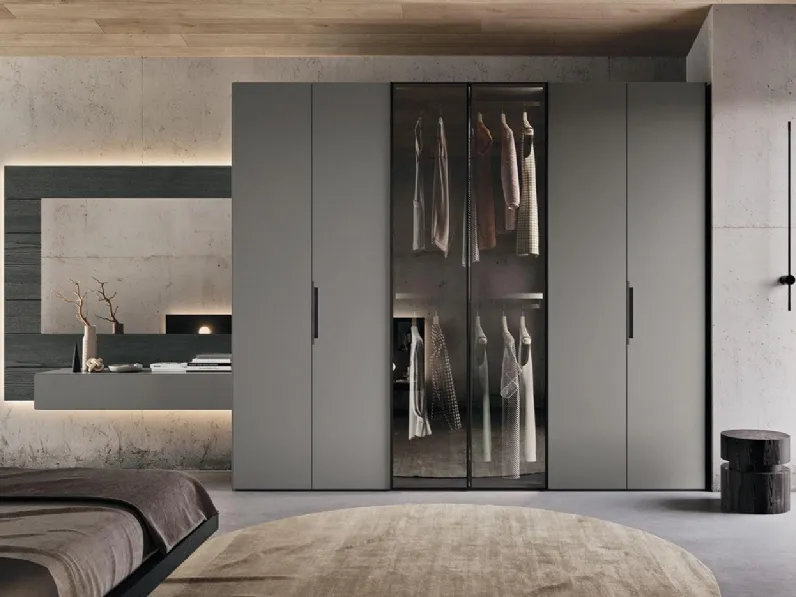 Armadio con ante battenti a prezzo scontato modello Comp 383 di Mobilgam 