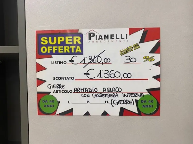 Armadio moderno Abaco di Gierre mobili a PREZZO OUTLET -40%