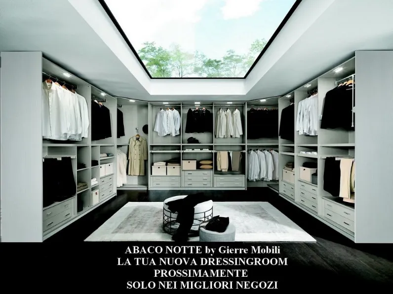 Armadio con ante battenti a prezzo scontato modello Armadio mod.ghost con librerie in promo-sconto del 50% di Gierre mobili 