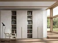 Armadio scontato 46% modello Armadio con librerie intermedie del programma mod.evo di mistral in promo-sconto del 40% di Mistral