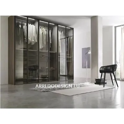 Armadio con ante battenti�moderno�Glass vetro Orme a prezzo ribassato