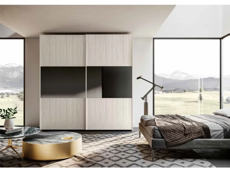 Armadio di Artigianale modello Arm21 in laminato materico con sconto -50%