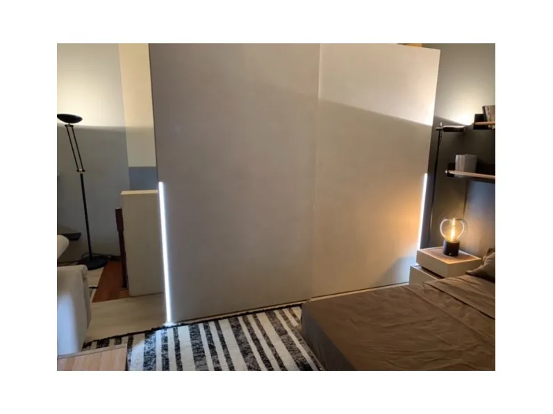 Armadio con ante scorrevoli Cemento a prezzo scontato