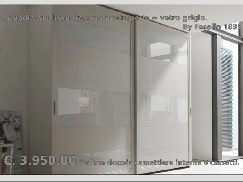 Armadio con ante scorrevoli classico Tea notte Fasolin a prezzo scontato