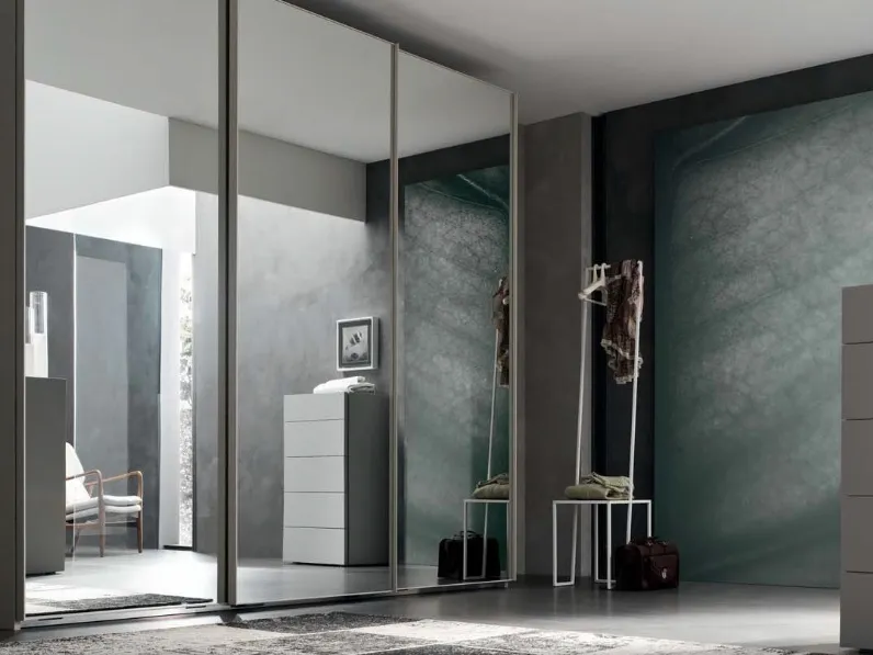 Armadio di Maronese acf modello Mirror in vetro con sconto -57%