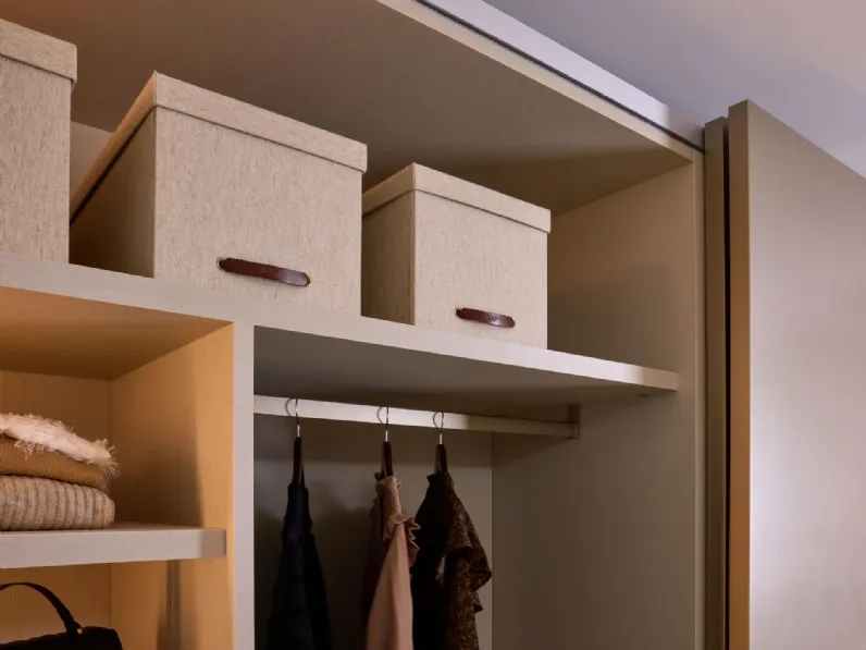 Armadio con ante scorrevoli moderno Pacific vermont outlet Diotti.com a prezzo scontato
