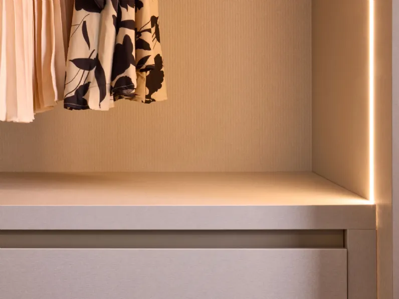 Armadio con ante scorrevoli moderno Pacific vermont outlet Diotti.com a prezzo scontato