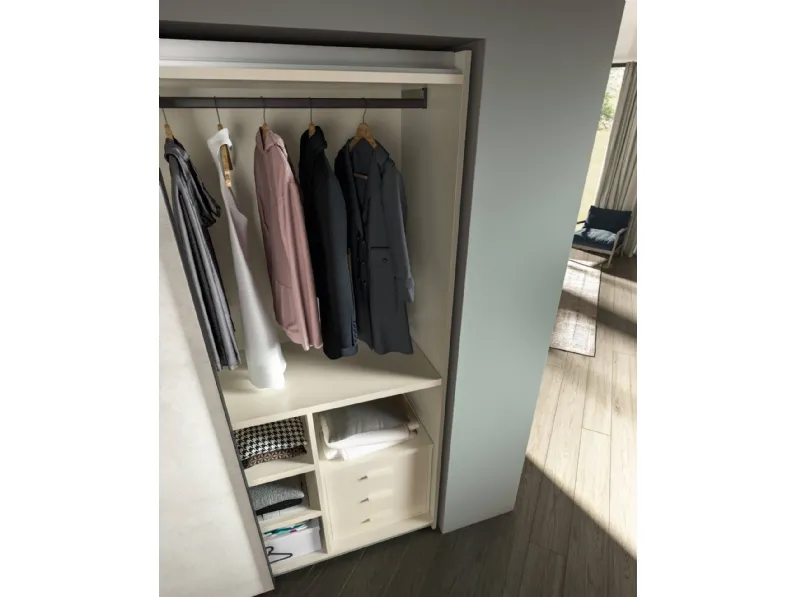 Armadio in laminato materico Power 03 a marchio Zg mobili scontato -40%