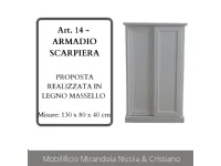 Armadio con ante scorrevolimodernoArt.14-armadio scarpiera in legno Mirandola a prezzo ribassato