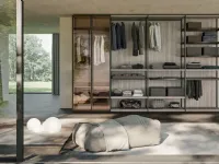 Armadio cabina armadio in legno Cabina armadio skeletro glass di Collezione esclusiva