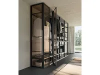 Armadio cabina armadio in legno Cabina armadio skeletro glass di Collezione esclusiva