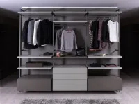 Armadio con cabina armadio modello Betis outlet  cabina armadio scontato del 40%