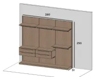 Armadio con cabina armadio modello Cabina armadio cinquanta3 scontato del 69%