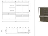 Armadio con cabina armadiomodernoBellavista Sangiacomo a prezzo scontato