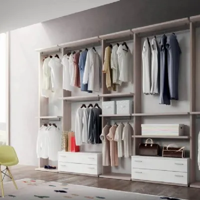 Armadio moderno Cabina-armadio mod.flexy di mistral in promo-sconto del 40% di Mistral a PREZZO OUTLET -40%