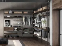 Armadio con cabina armadio modello System metal 9 scontato del 40%