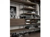 Armadio con cabina armadio modello System metal 9 scontato del 40%