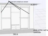 Armadio Cornice realizzato in laminato opaco di Pianca scontato -41%