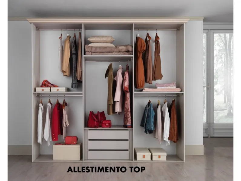 Armadio Dalila mirror Collezione esclusiva con ante battenti SCONTATO a PREZZI OUTLET