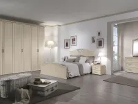 Armadio ante battenti in laminato opaco Armadio a 6 ante mod.demetra versione patinato beige con serigrafia centrale in promo-sconto del 50% di Gruppo silwood