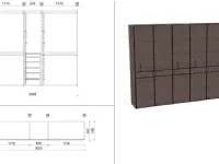 Armadio di Sangiacomo modello Armadio battente eco vintage in legno con sconto -45%