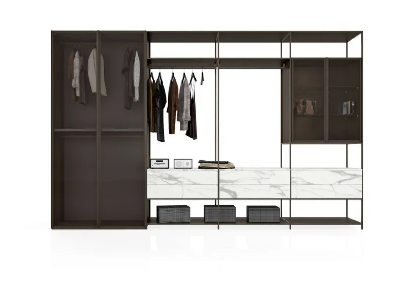 Armadio con cabina armadiodesignDelight duo Md work a prezzo scontato