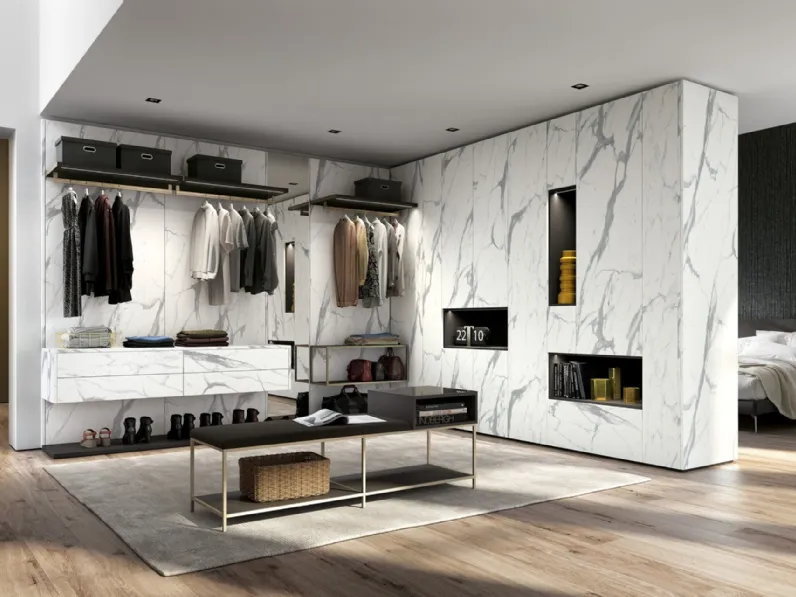 Armadio con cabina armadio a prezzo scontato modello Stone luxury di Md work 