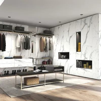 Armadio con cabina armadio a prezzo scontato modello Stone luxury di Md work 