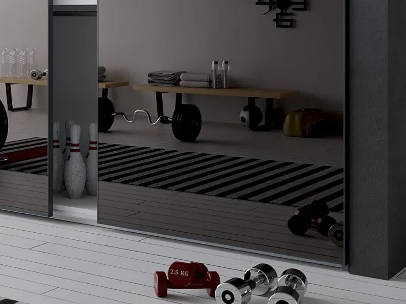 Armadio Telaino realizzato in specchio di Spagnol cucine scontato -32%