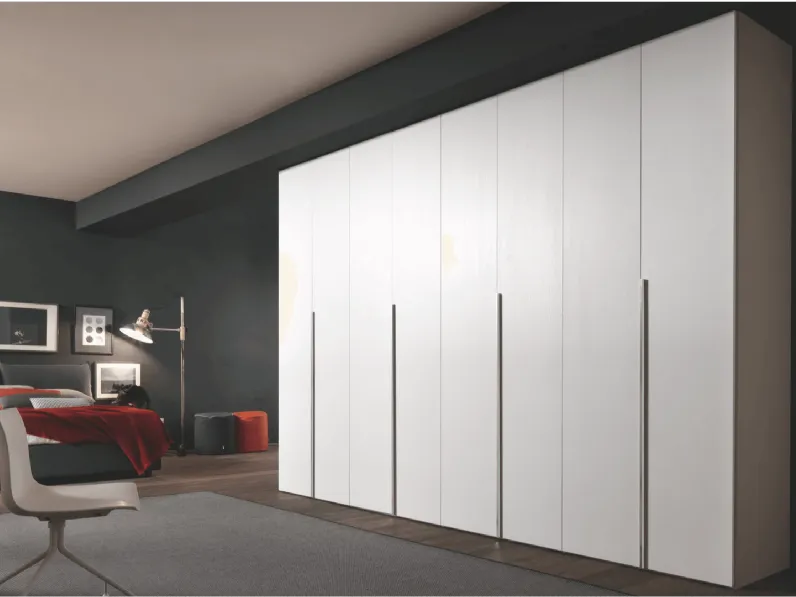 Armadio ante battenti in laminato materico Armadio mod.grace di Gruppo silwood