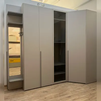 Armadio di Moretti compact camerette modello Armadio cabina armadio perla  in laminato materico con sconto -37%