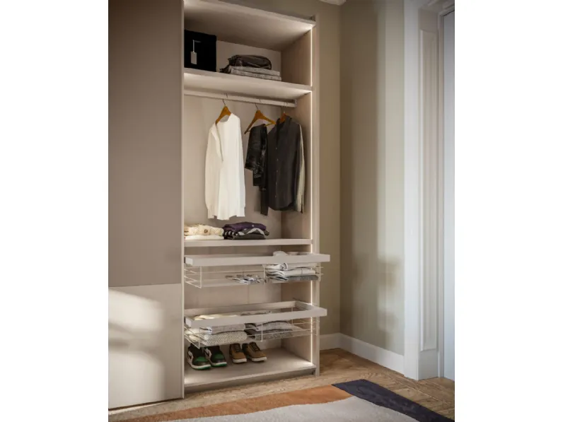 Armadio con ante scorrevoli design 044 Orme a prezzo ribassato