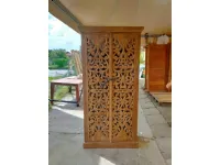 Armadio con ante battenti modello Armadio dispensa teak sbiancato scontato del 30%