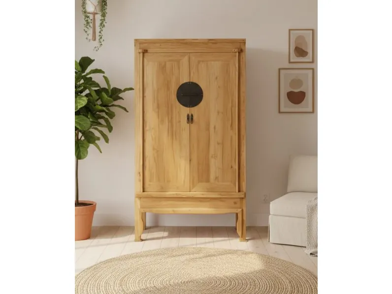 Armadio scontato 31% modello Armadio oriente teak di Outlet etnico