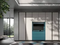 Armadio in laminato materico Power 21 a marchio Zg mobili scontato -40%
